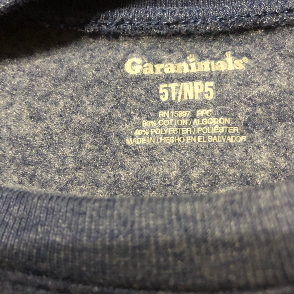 ❗️SOLD❗️Garanimals • Floral “Best Day Ever” Navy Blue Sweater - Picture 2 of 8